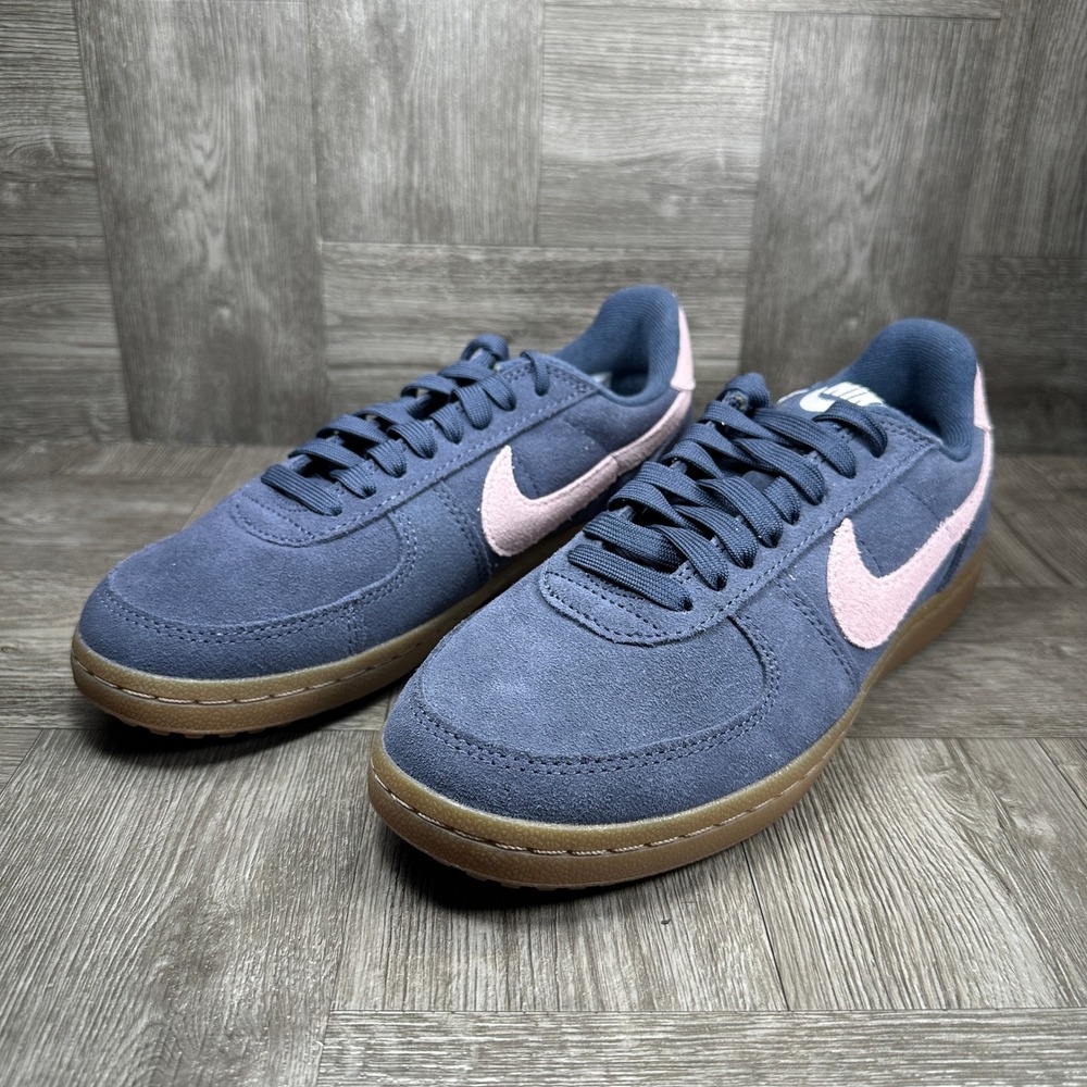 Nike Field General Sneakers Womens 7.5 Navy Pink Suede Gum Sole NEW IF1743-401 - Picture 3 of 8